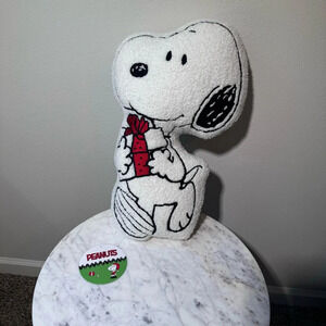 Peanuts Snoopy Sherpa Christmas Pillow - NEW 2024